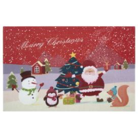 Mujkoberec Original Protiskluzová rohožka Merry Christmas 104694 Red - 45x70 cm