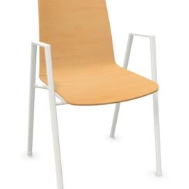 WIESNER HAGER - Konferenční židle NOOI 6603 - dřevěná s područkami