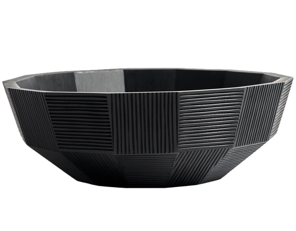 Ethnicraft designové mísy Black Striped Bowl - DESIGNPROPAGANDA