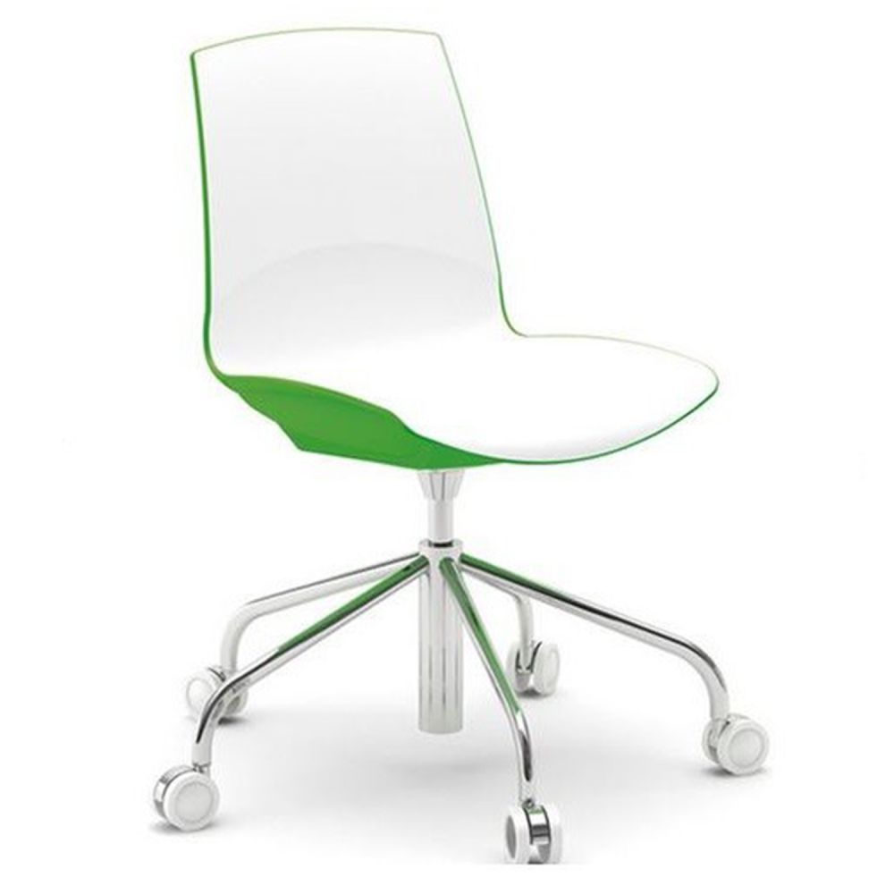 Výprodej Infiniti designové kancelářské židle Now (bílá/ zelená) - DESIGNPROPAGANDA