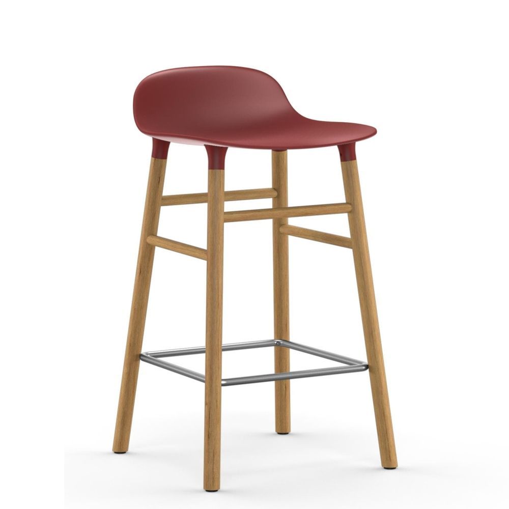 Normann Copenhagen designové barové židle Form Barstool Wood (65 cm) - DESIGNPROPAGANDA