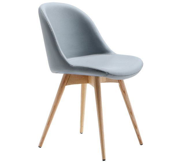MIDJ - Židle SONNY s dřevěnou podnoží - 