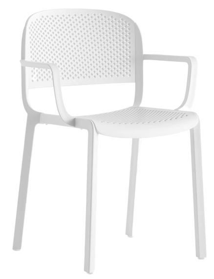PEDRALI - Židle s područkami DOME 266 DS - bílá - 