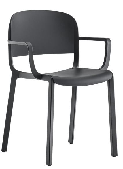 PEDRALI - Židle s područkami DOME 265 DS - černá - 