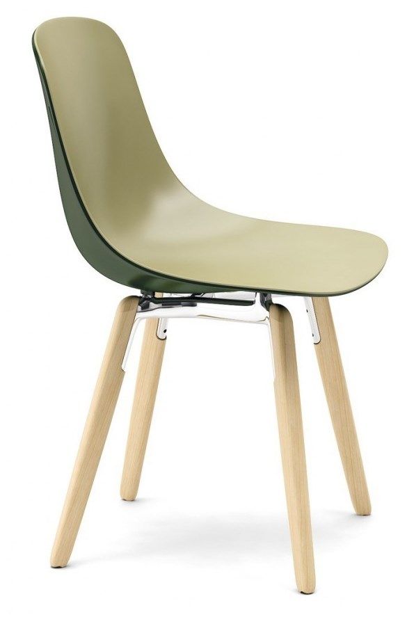 INFINITI - Židle PURE LOOP BINUANCE s dřevěnou podnoží - 