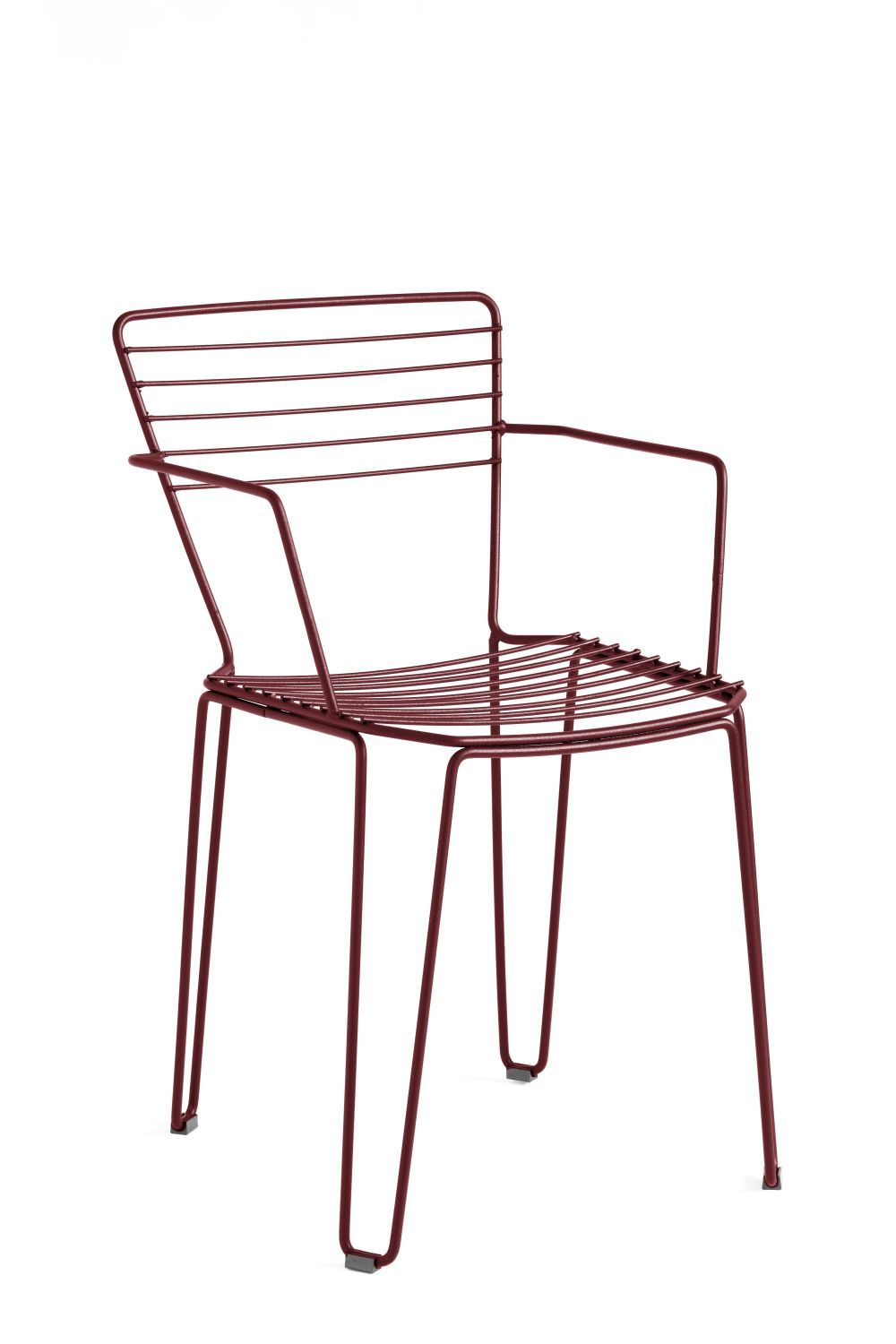 ISIMAR - Židle MENORCA s područkami - vínová - 