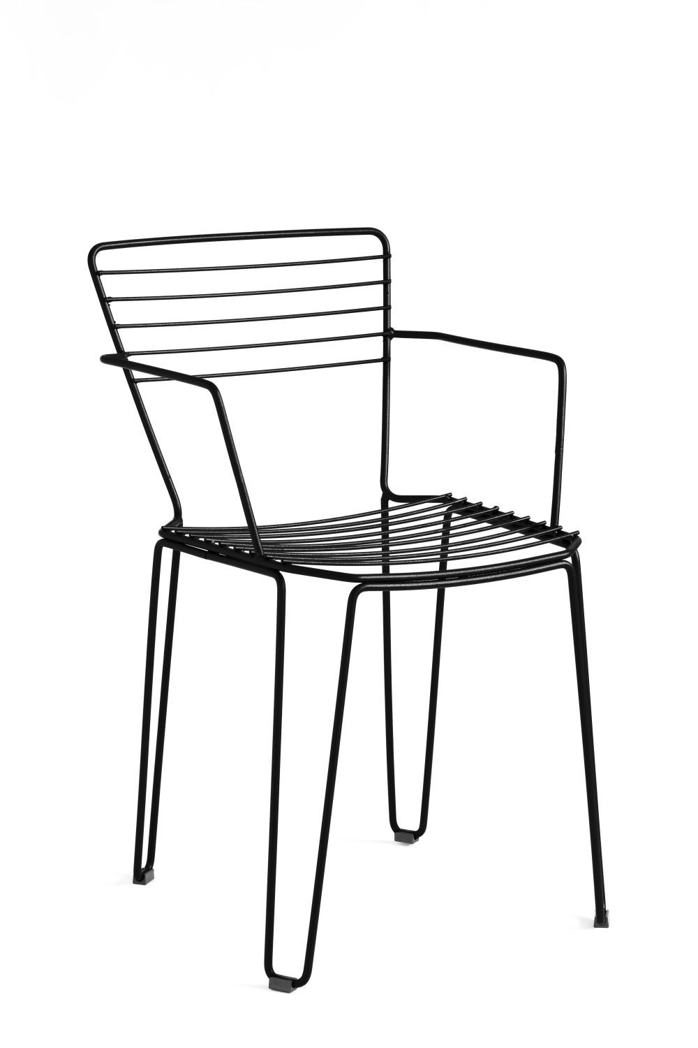 ISIMAR - Židle MENORCA s područkami - černá - 