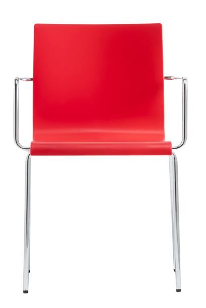 PEDRALI - Židle KUADRA XL 2404 DS s područkami - červená - 