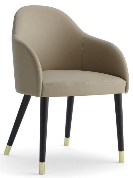 ACCENTO - Židle GRETA SCL ARM DELUXE - s područkami a ozdobnou podnoží - 