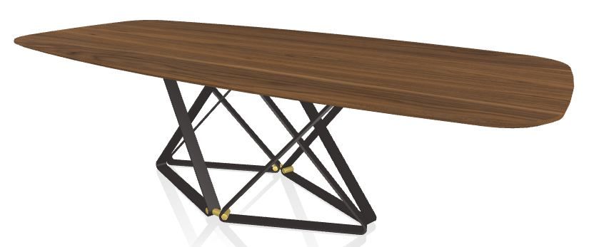 BONTEMPI - Dřevěný stůl DELTA, 250x120 cm - 