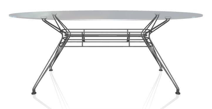 BONTEMPI - Outdoorový oválný stůl SANDER, 200/250x106/116 cm - 