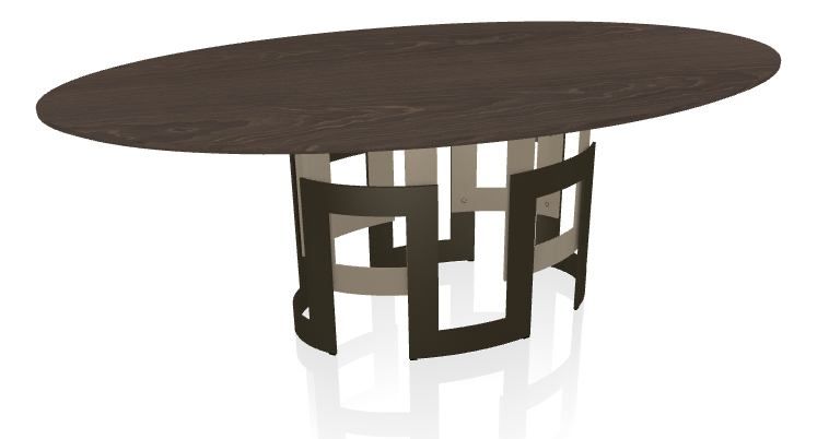 BONTEMPI - Oválný stůl Imperial, 200/250x106/116 cm - 