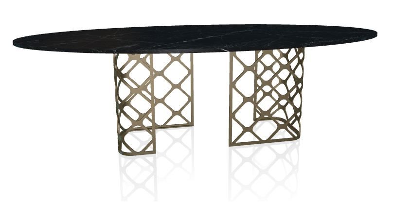 BONTEMPI - Oválný stůl Majesty, 250x116 cm - 