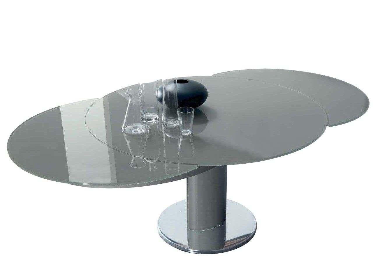 BONTEMPI - Rozkládací stůl Giro s centrální podnoží, 130-210 cm - 