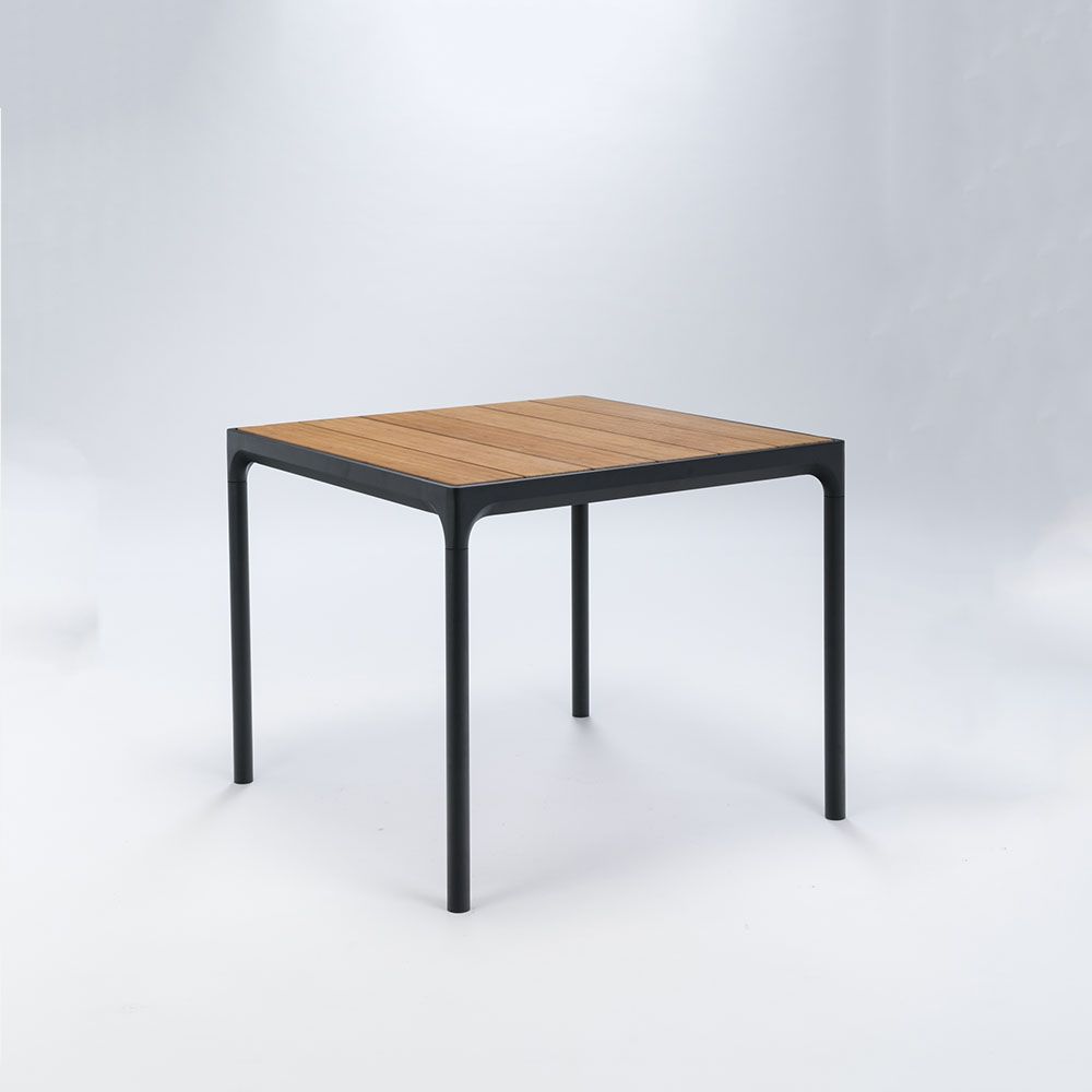 Houe Denmark - Stůl FOUR, 90 cm, bambus / černý rám - 