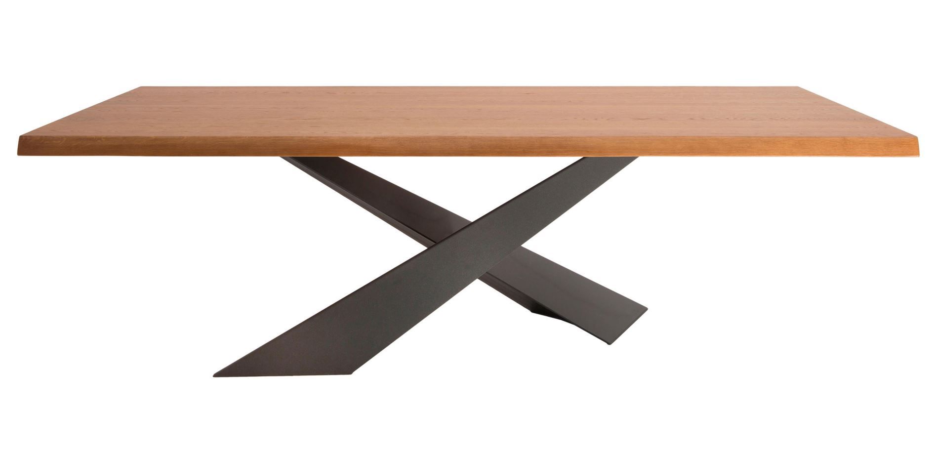 RIFLESSI - Stůl LIVING se dřevěnou deskou (50mm) - 