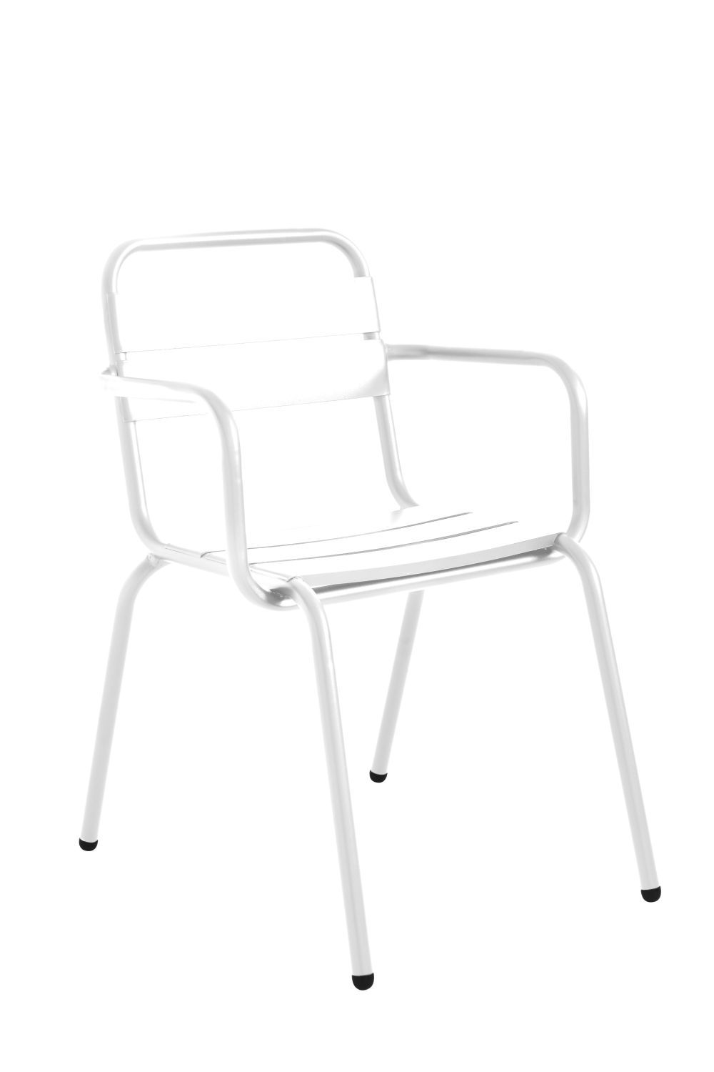 ISIMAR - Židle BARCELONETA s područkami - bílá - 