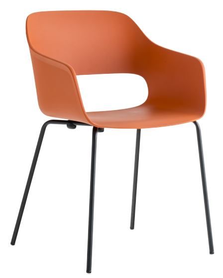 PEDRALI - Židle BABILA 2735 DS - oranžová - 