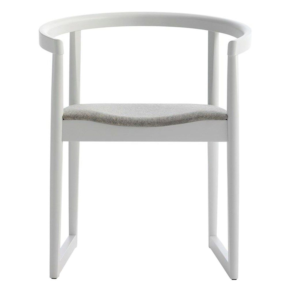 BILLIANI - Dřevěná židle s čalouněným sedákem NORDICA 601 - 
