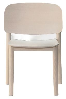 BILLIANI - Dřevěná židle WHITE 130 - 