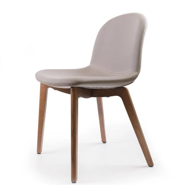 BONTEMPI - Židle Seventy s dřevěnou podnoží - 