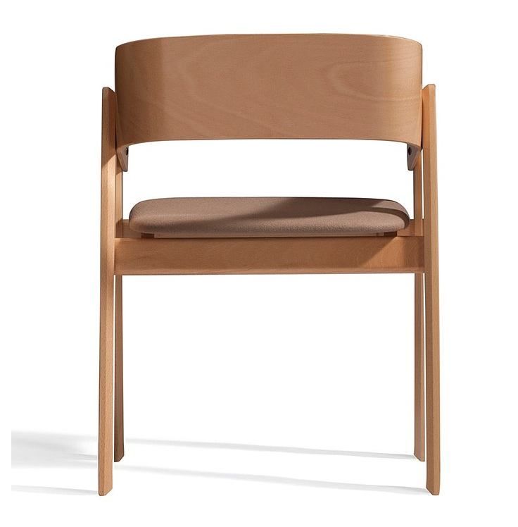 CAPDELL - Židle POLO s čalouněným sedákem - 