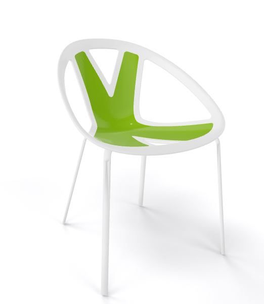 GABER - Židle EXTREME, zelená/bílá - 