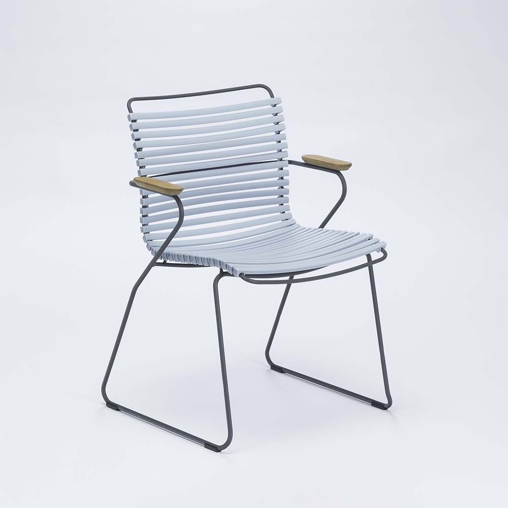 Houe Denmark - Židle CLICK s područkami, šedomodrá - 