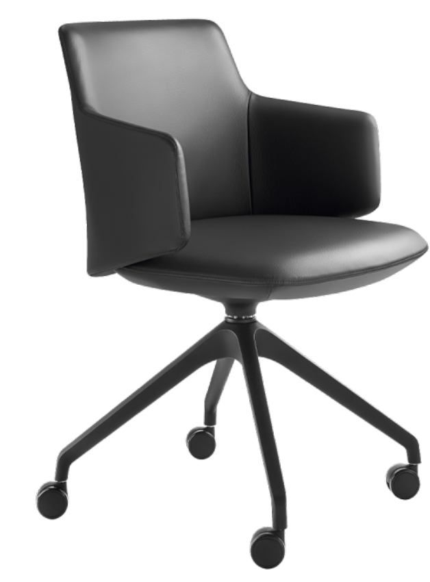 LD SEATING - Designová židle MELODY MEETING 360, FW s dřevěnou podnoží - 