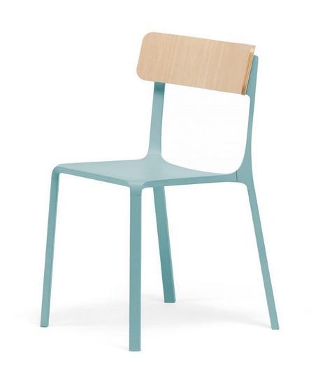 INFINITI - Jídelní židle RUELLE s dřevěným opěrákem - 