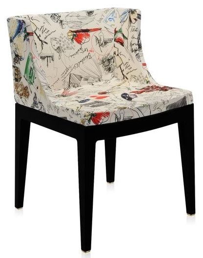 Kartell - Židle Mademoiselle Moschino - Sketches, černá - 