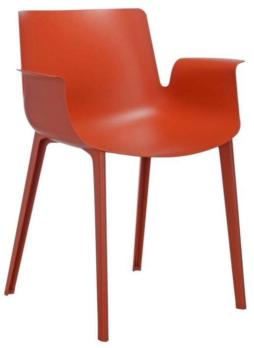 Kartell - Židle Piuma, oranžová - 