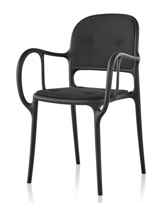 MAGIS - Čalouněná židle MILA - černá - 