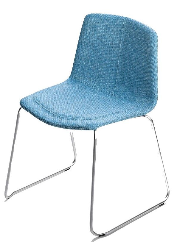 MAXDESIGN - Čalouněná židle STRATOS 1051 s ližinovou podnoží - 