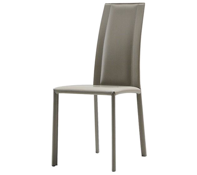 MIDJ - Celokožená židle SILVY, vyšší opěrák - 