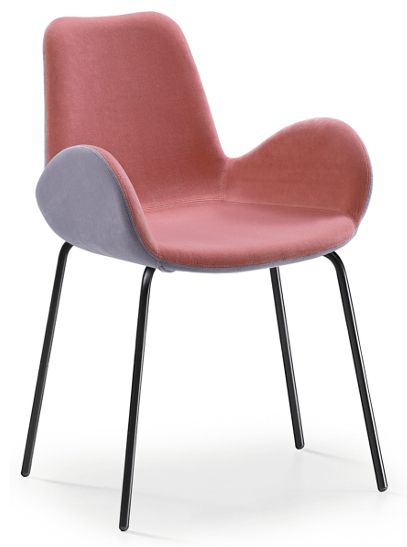 MIDJ - Dvobarevná židle DALIA s područkami - 