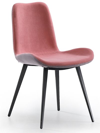 MIDJ - Dvoubarevná židle DALIA s kovovou podnoží - 