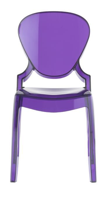 PEDRALI - Židle QUEEN 650 DS - transparentní fialová - 