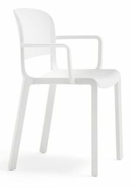 PEDRALI - Židle s područkami DOME 265 DS - bílá - 