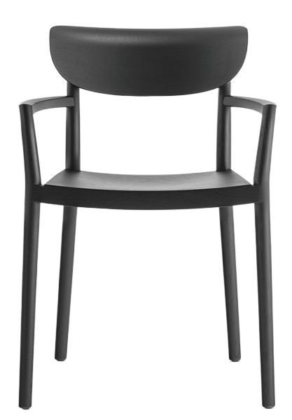 PEDRALI - Židle s područkami TIVOLI 2805 DS - černá - 