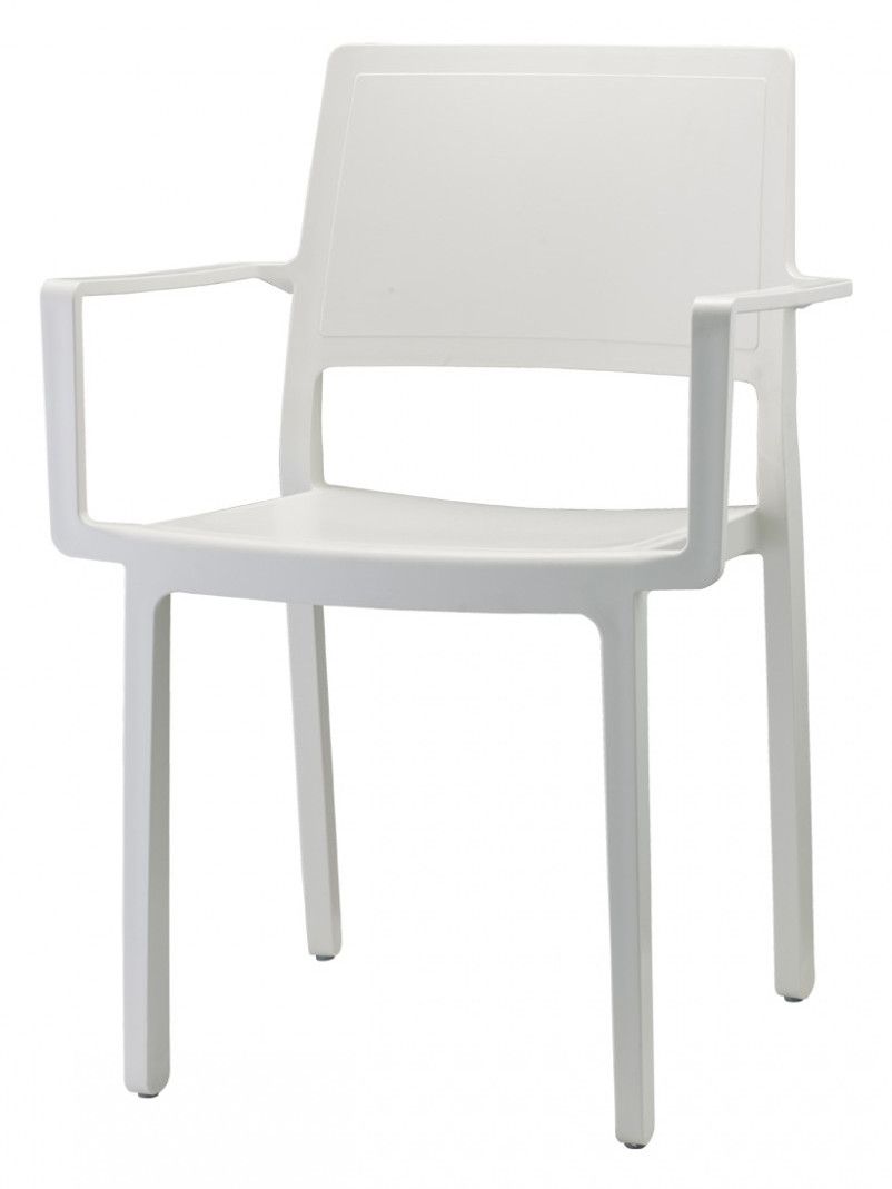 SCAB - Židle KATE s područkami - bílá - 