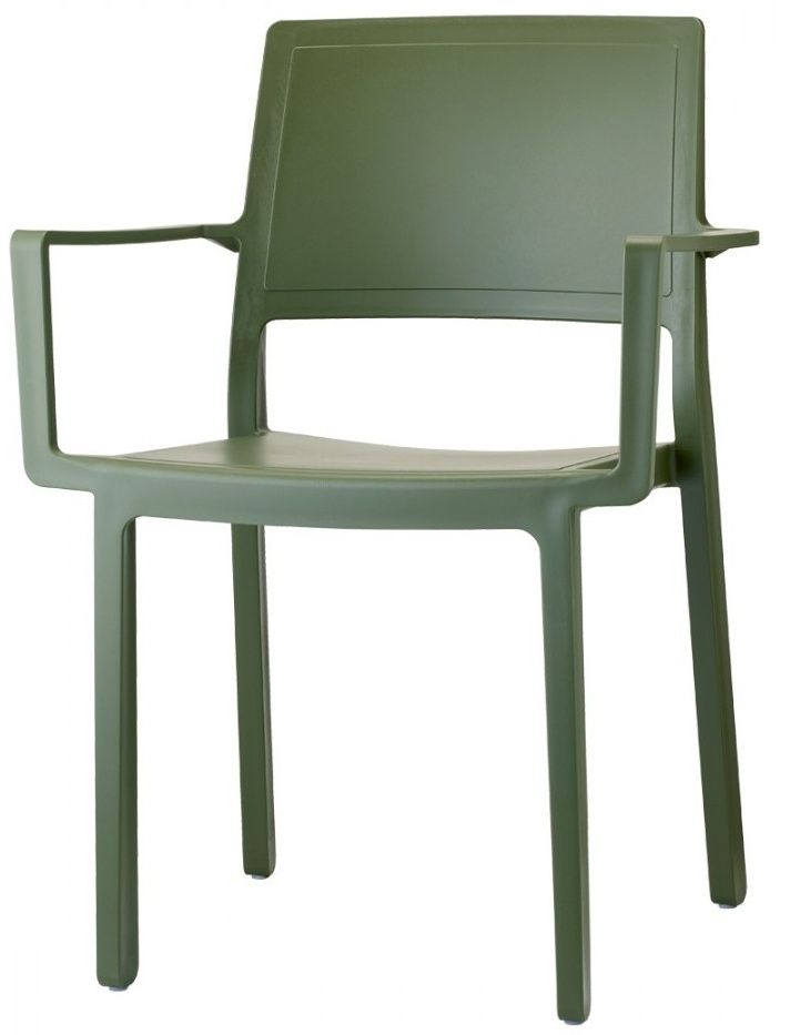 SCAB - Židle KATE s područkami - zelená - 