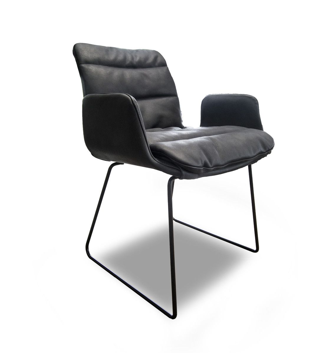 TONON - Židle BASIC 2 s ližinovou podnoží a područkami - 
