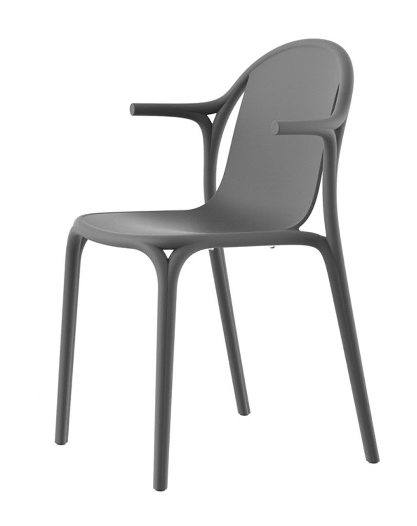 VONDOM - Židle BROOKLYN s područkami - šedá - 