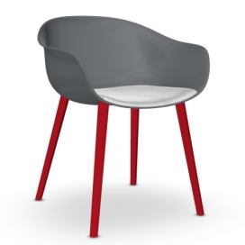 ANDREU WORLD - Židle NEXT SO-0497 s čalouněným sedákem