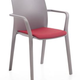 KASTEL - Židle KLIA s čalouněným sedákem a područkami