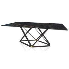 BONTEMPI - Mramorový stůl DELTA, 200/250x100 cm
