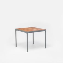 Houe Denmark - Stůl FOUR, 90 cm, bambus / šedý rám