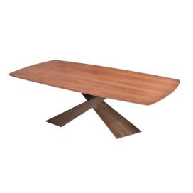 RIFLESSI - Stůl LIVING se dřevěnou deskou (30mm)