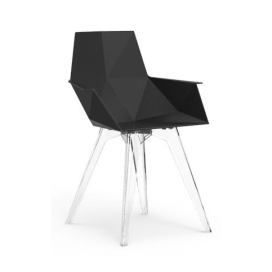 VONDOM - Židle FAZ s područkami - černá